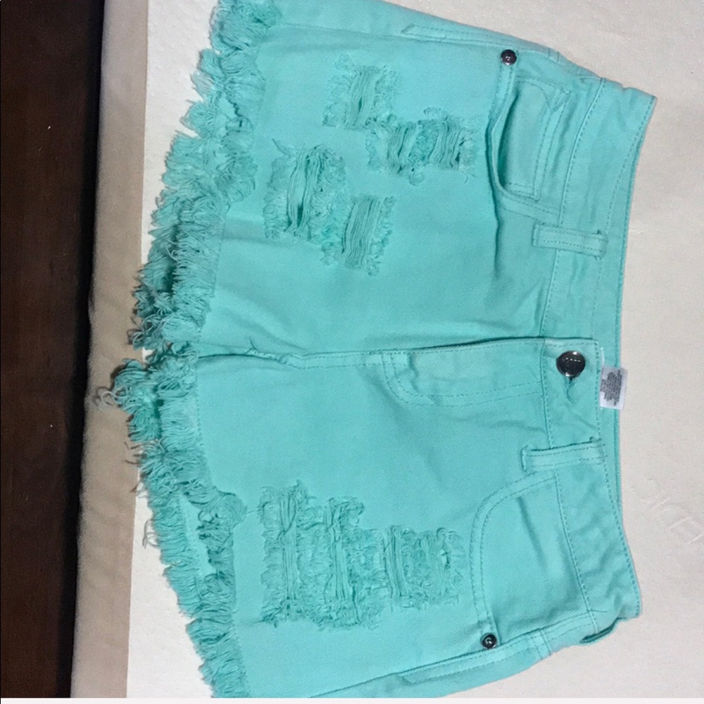 Turquoise shorts